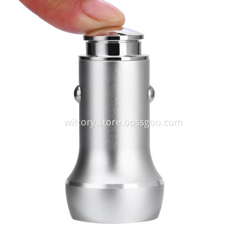 Aluminum alloy series Silver Car Charger